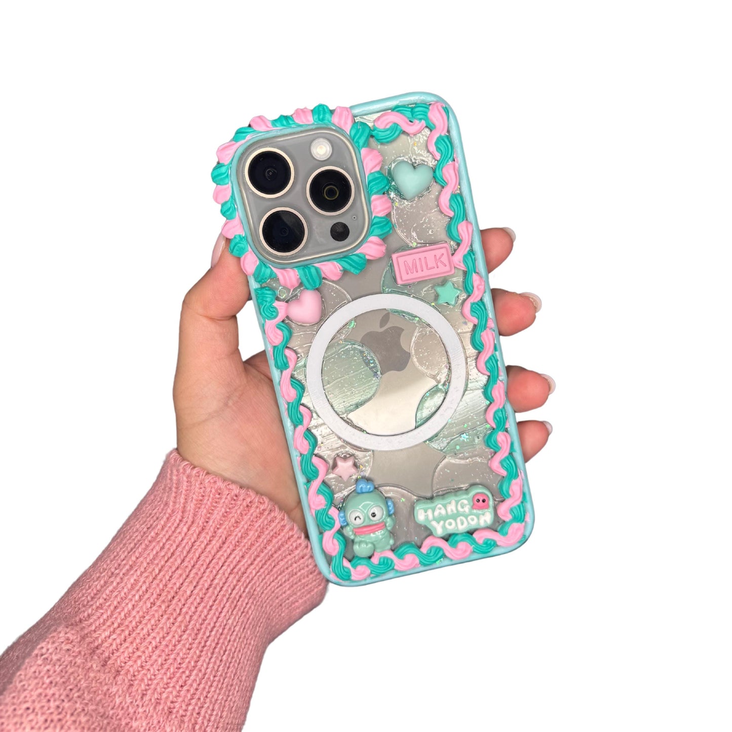 Hangyodon Ribbon Decoden Phone Case for any phone model iPhone/ Android