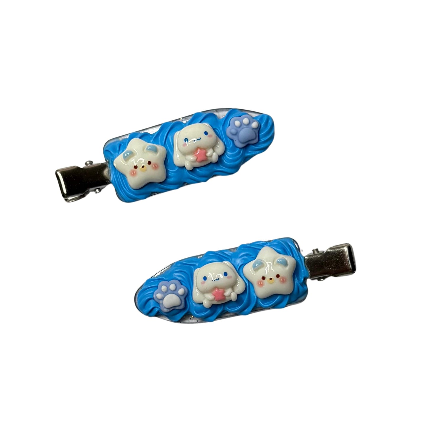 Cinnamoroll Beauty Bundle | Decoden Hair Claw, Pocket Mirror & Hair Clips Set | Complete Kawaii Gift Set