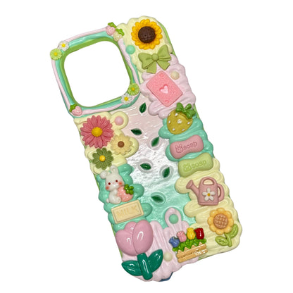 Wildflower Garden Decoden Phone Case (for any phone model iPhone/ Android case)