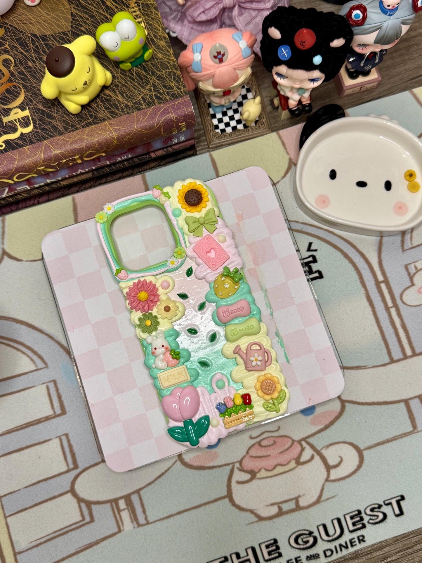 Wildflower Garden Decoden Phone Case (for any phone model iPhone/ Android case)