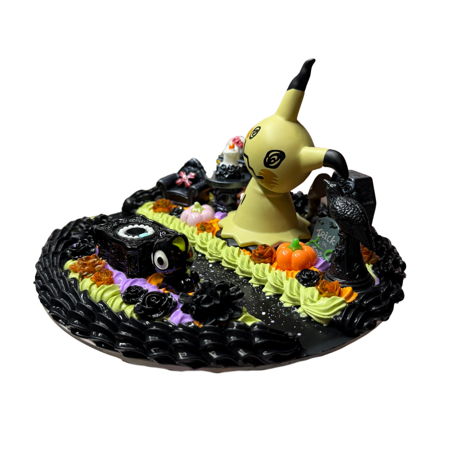 Mimikyu Halloween Phone Stand | iPad/ Tablet Stand | Spooky Pokémon Desk Decor | Cute Gothic Phone Holder | Halloween Pokémon Gift