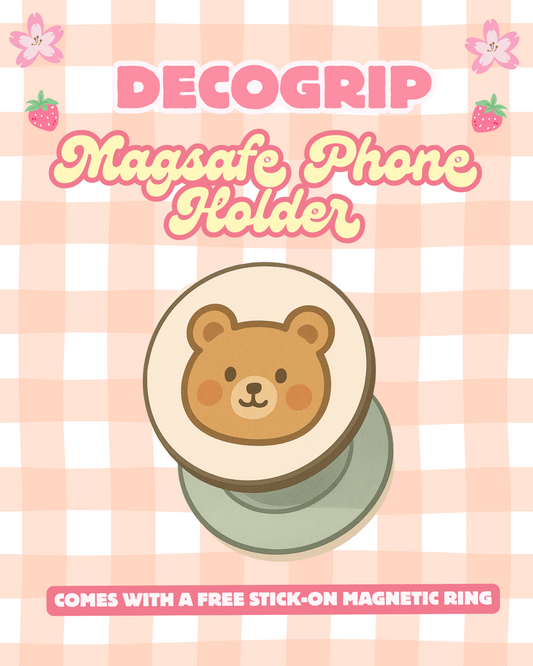 DECOGRIP | Magsafe Phone Grip | Cute Expanding Phone Stand | Decorative Phone Holder