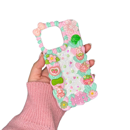 Spring Bunny Decoden Phone Case for any phone model iPhone/ Android