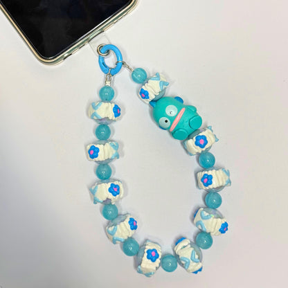 Hangyodon Phone Strap | Phone Chain | Keychain | Sanrio Fishman | Wirstlet | Beaded Phone Strap | Beaded Phone Chain