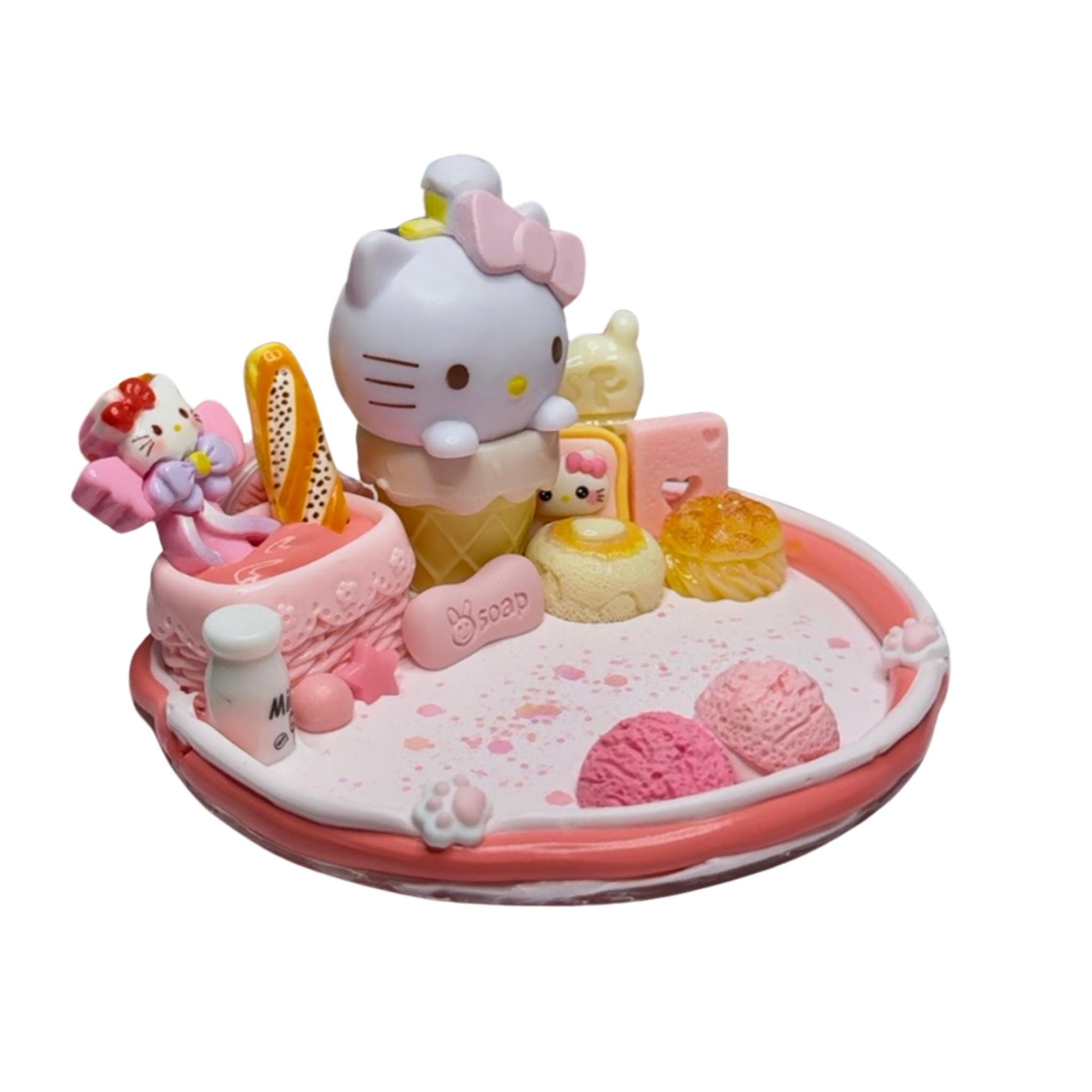 Hello Kitty Ice Cream Decoden Phone Stand