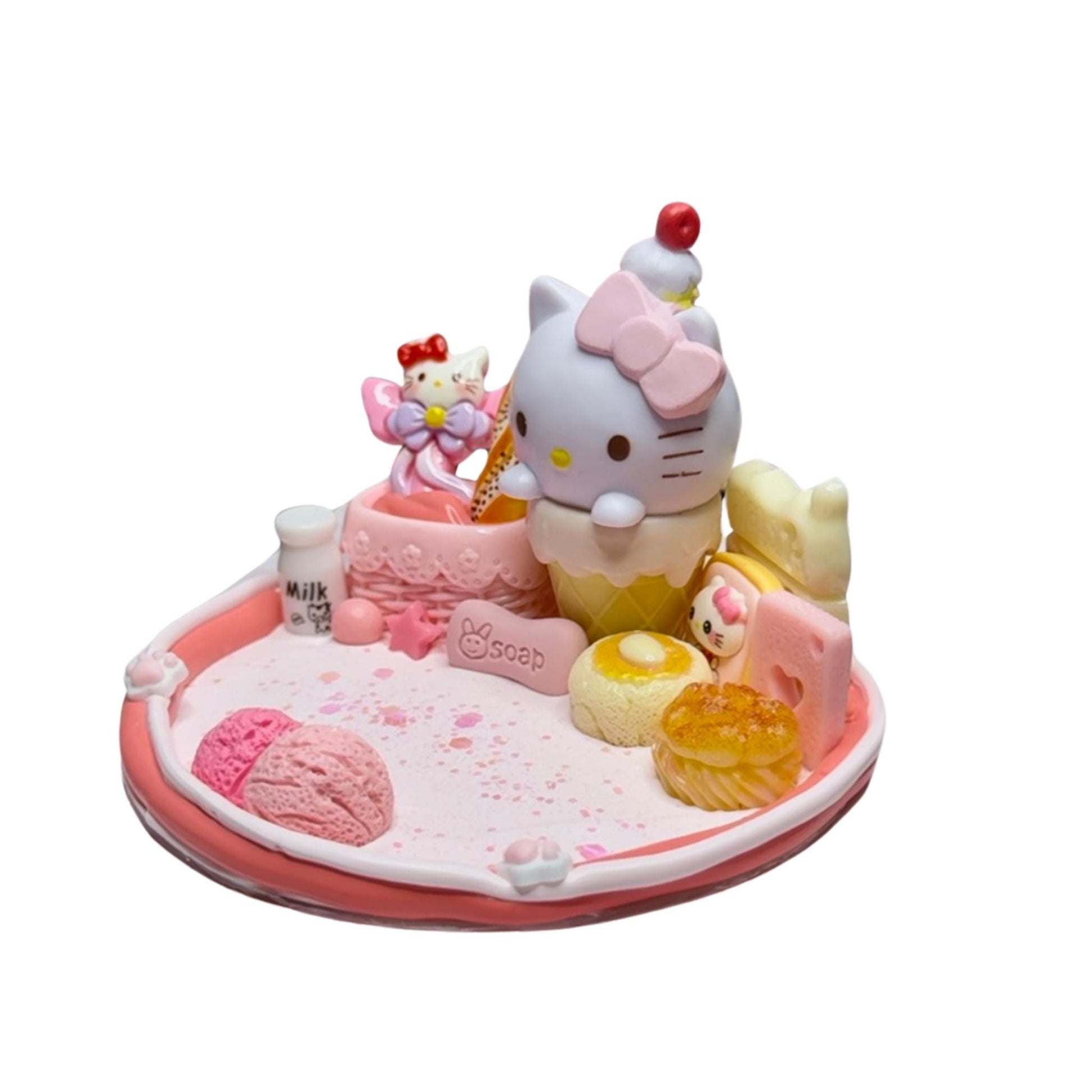 Hello Kitty Ice Cream Decoden Phone Stand