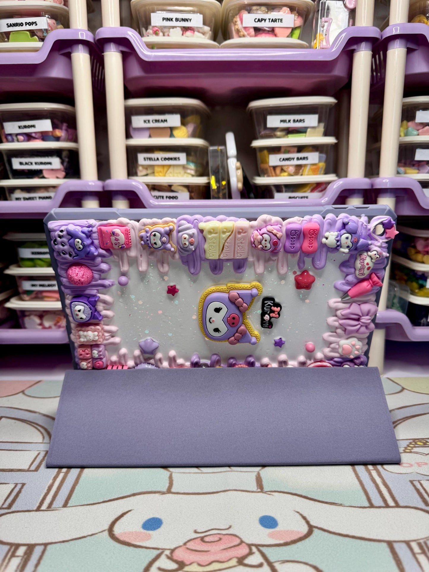 Custom Sanrio Decoden iPad/ Kindle/ Tablet Case
