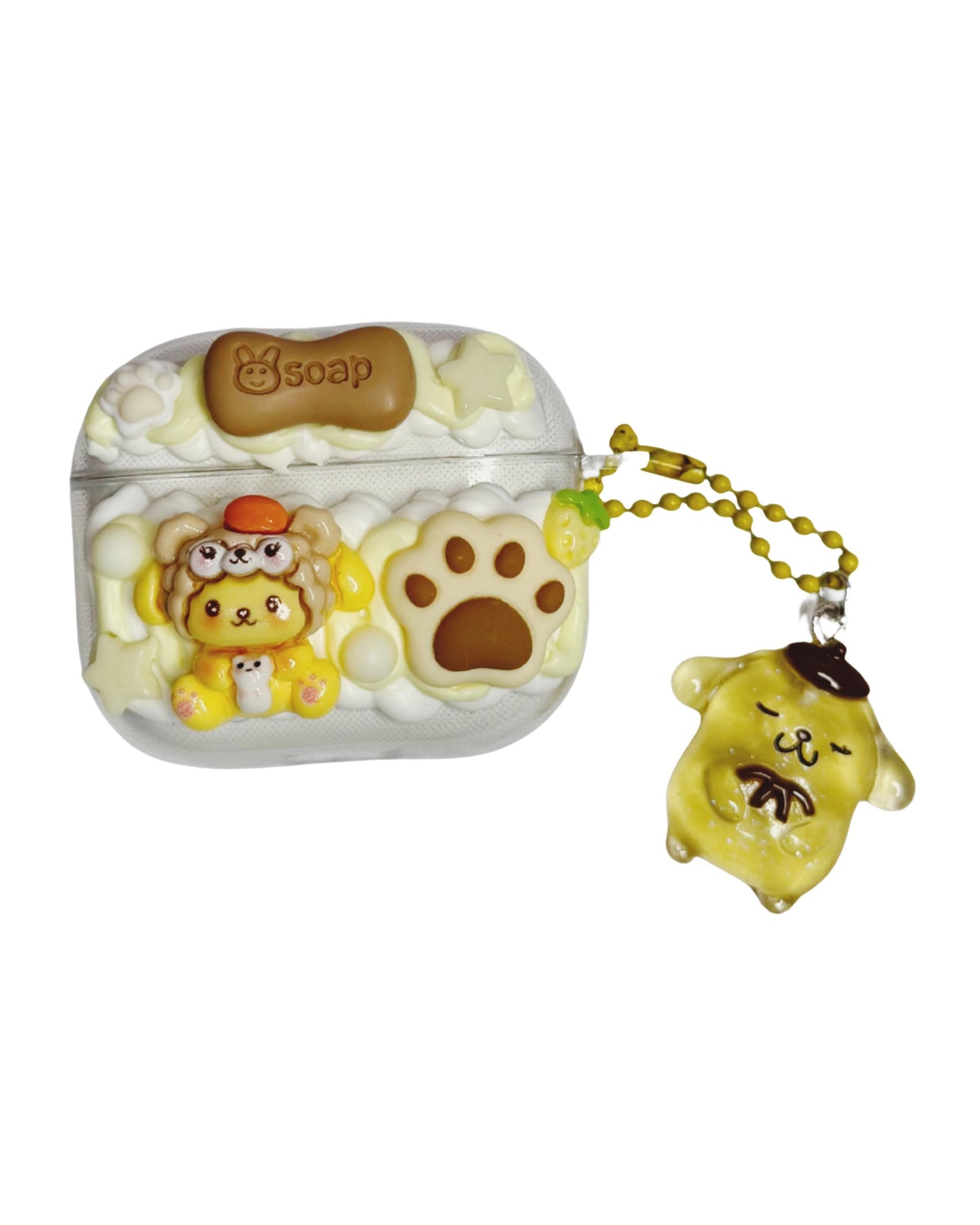 Sanrio Decoden AirPods Case with Pendant for Airpods 1-4 and Pro (Hello Kitty, Pompompurin, Pochacco, Kuromi, Cinnamoroll, My Melody)