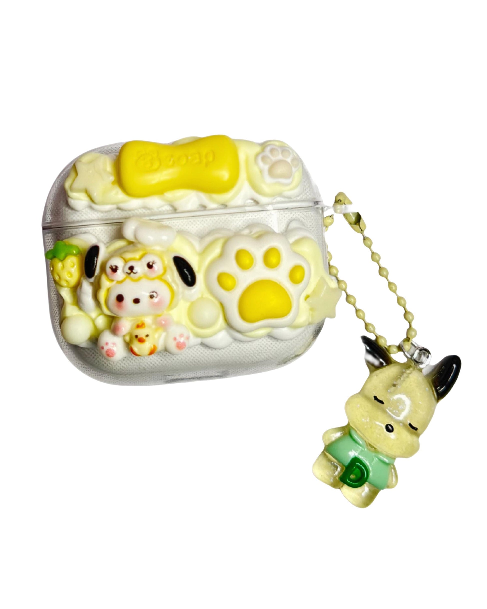 Sanrio Decoden AirPods Case with Pendant for Airpods 1-4 and Pro (Hello Kitty, Pompompurin, Pochacco, Kuromi, Cinnamoroll, My Melody)