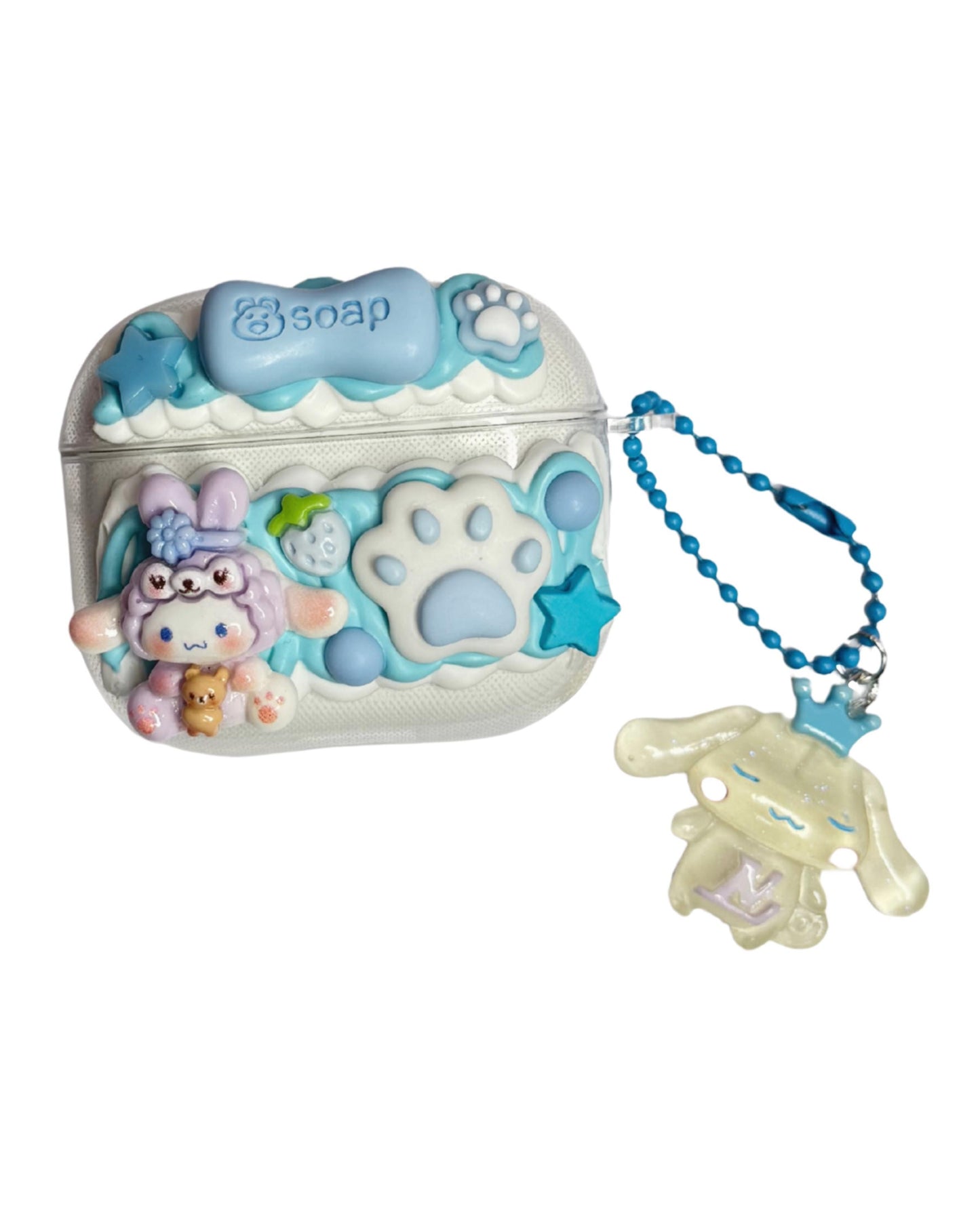 Sanrio Decoden AirPods Case with Pendant for Airpods 1-4 and Pro (Hello Kitty, Pompompurin, Pochacco, Kuromi, Cinnamoroll, My Melody)