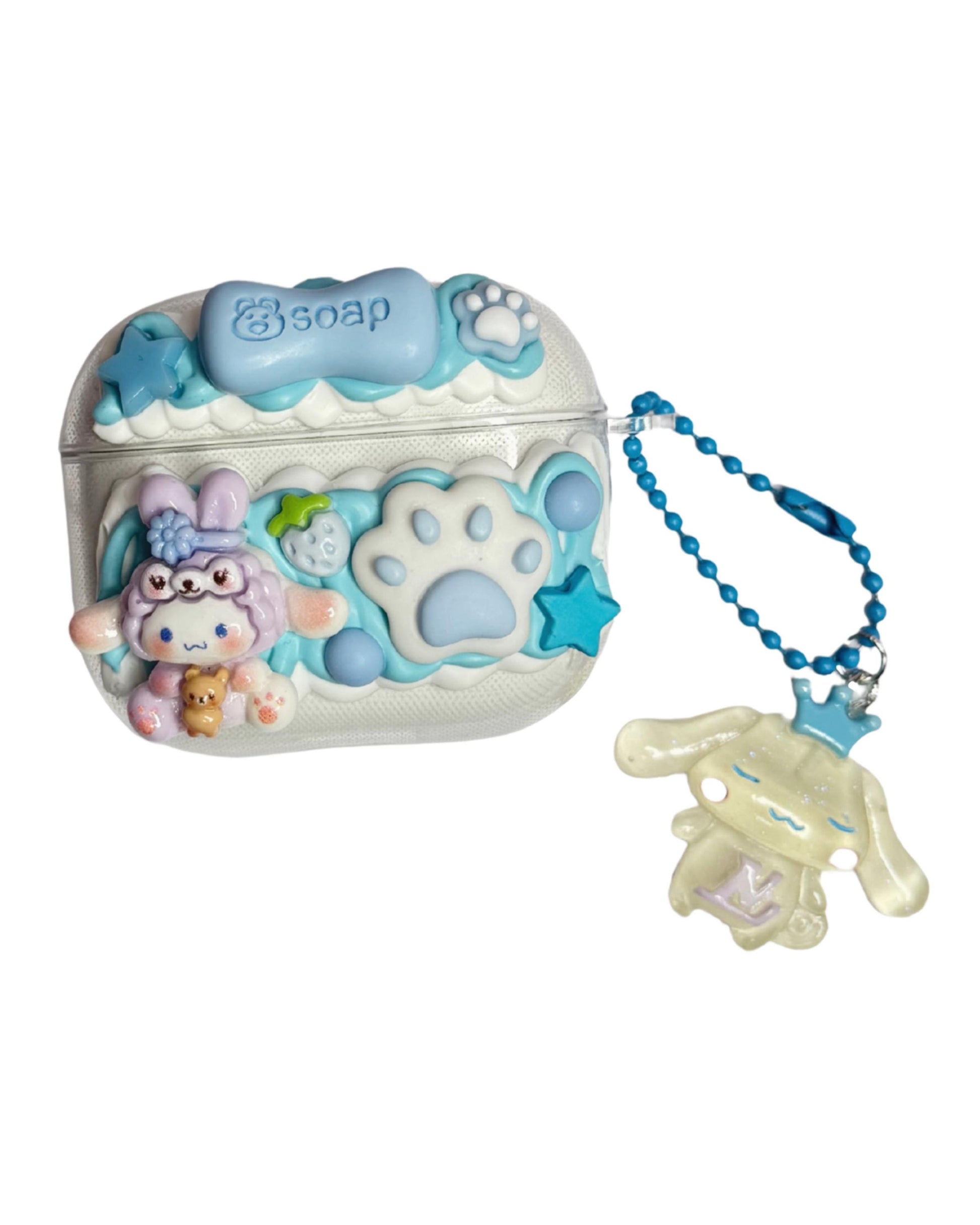 Sanrio Decoden AirPods Case with Pendant for Airpods 1-4 and Pro (Hello Kitty, Pompompurin, Pochacco, Kuromi, Cinnamoroll, My Melody)