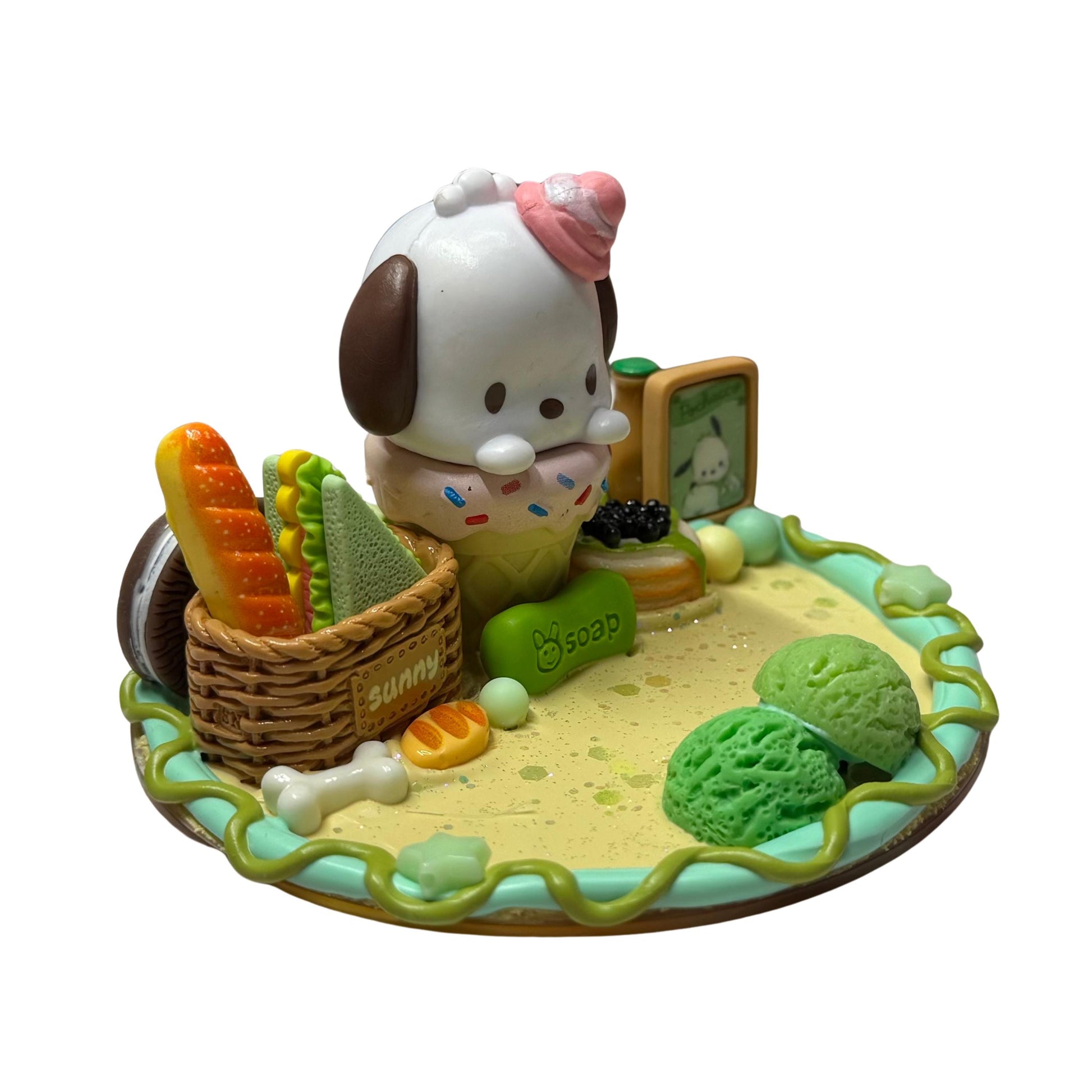 Pochacco Ice Cream Decoden Phone Stand