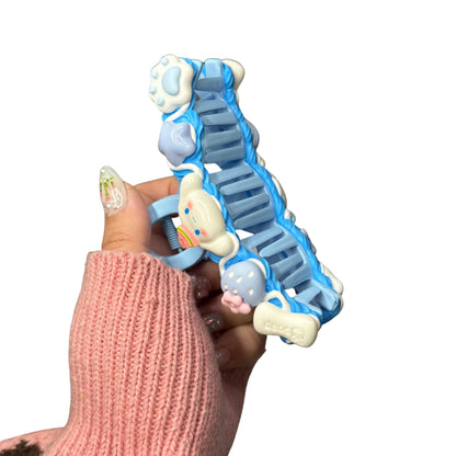 Cinnamoroll Decoden Hair Claw Clip | Kawaii Sanrio-Inspired Hair Accessory | Pastel Blue Harajuku Fairy Kei Gift