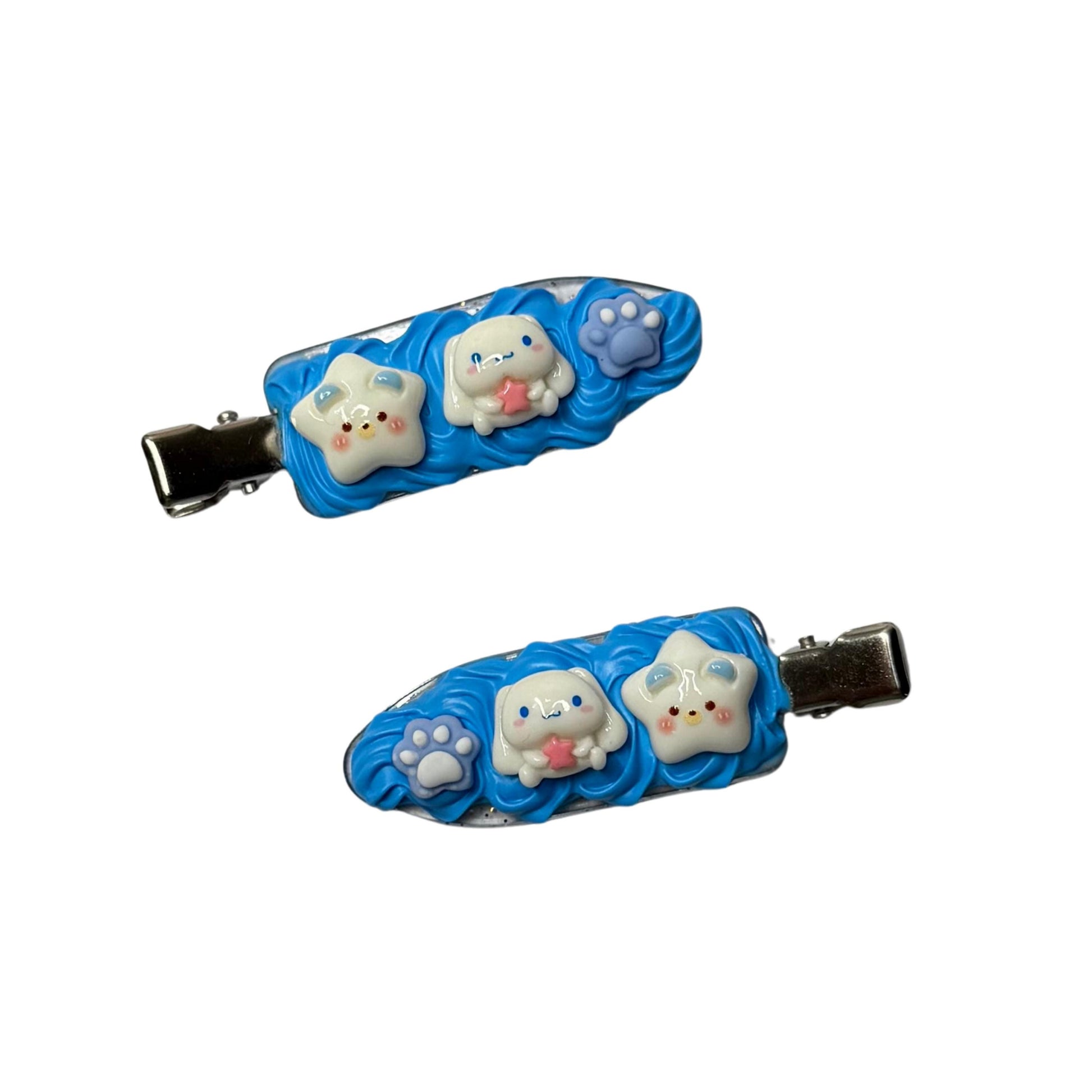 Cinnamoroll Beauty Bundle | Decoden Hair Claw, Pocket Mirror & Hair Clips Set | Complete Kawaii Gift Set