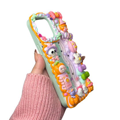 Trick-or-Treat Yo’Self Halloween Decoden Phone Case | Pastel Spooky Kawaii Witchy Candy | Cute Phone Cover for Any Phone Model
