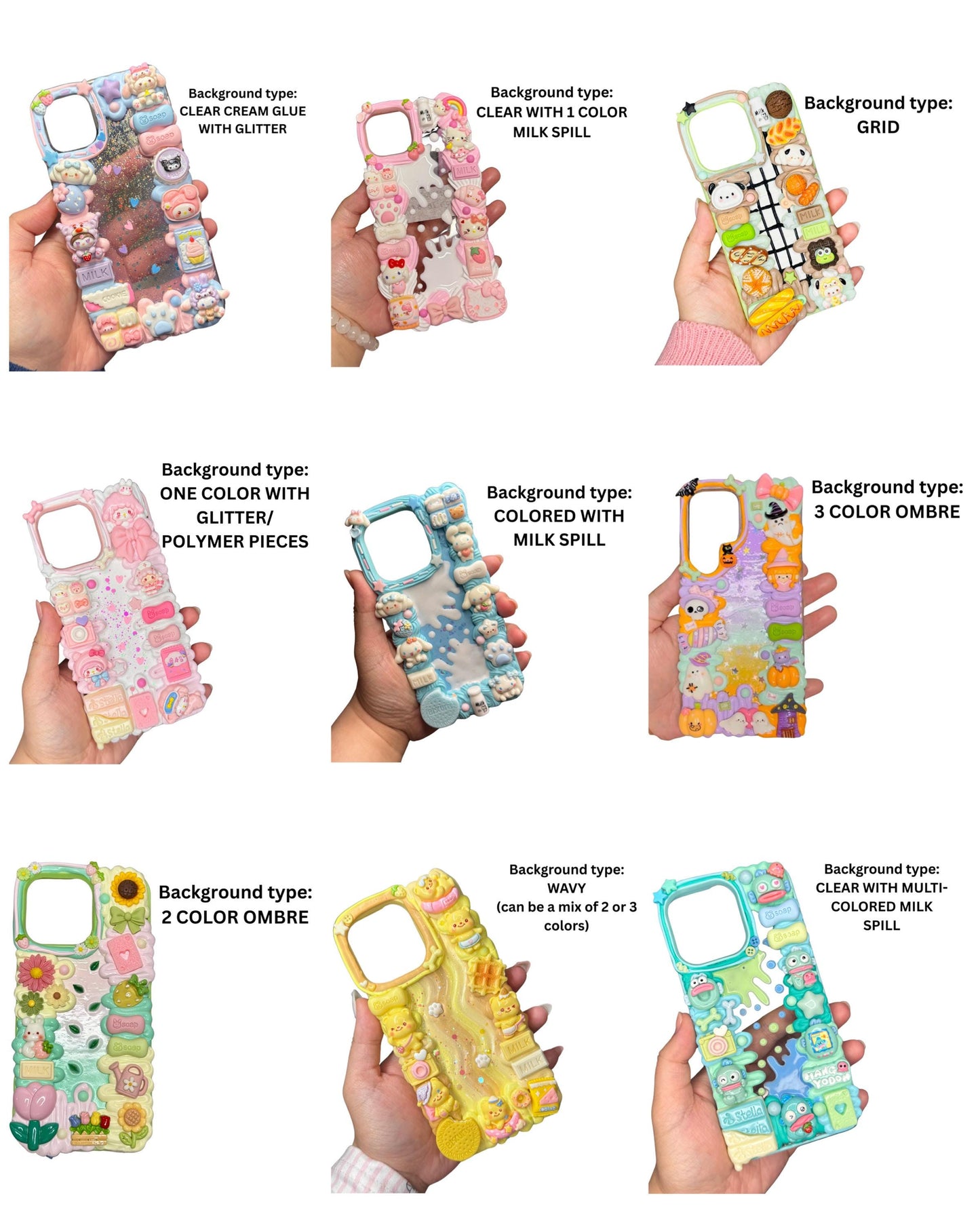 SMALL CHARMS | Customized Decoden Phone Case (for any phone model)