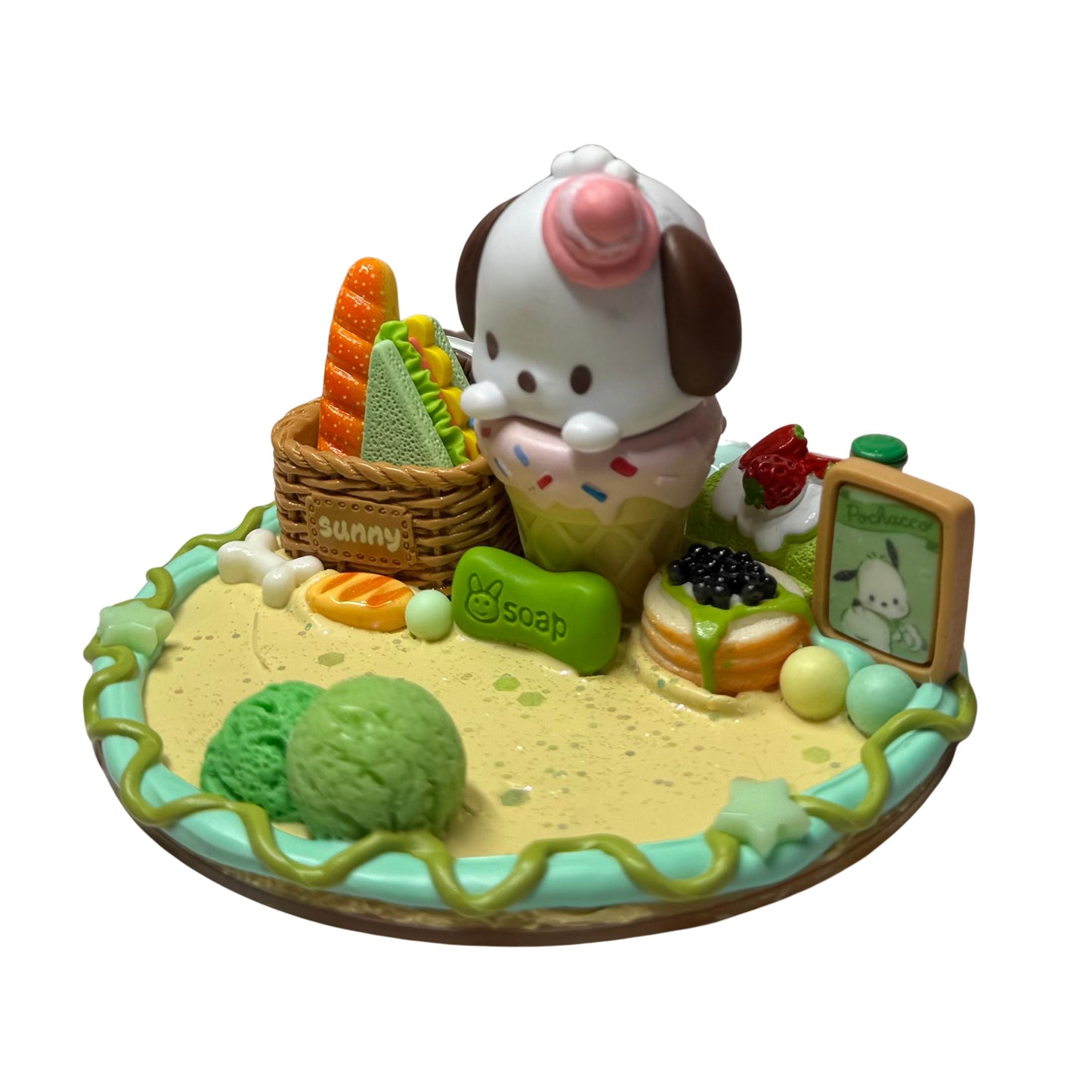 Pochacco Ice Cream Decoden Phone Stand