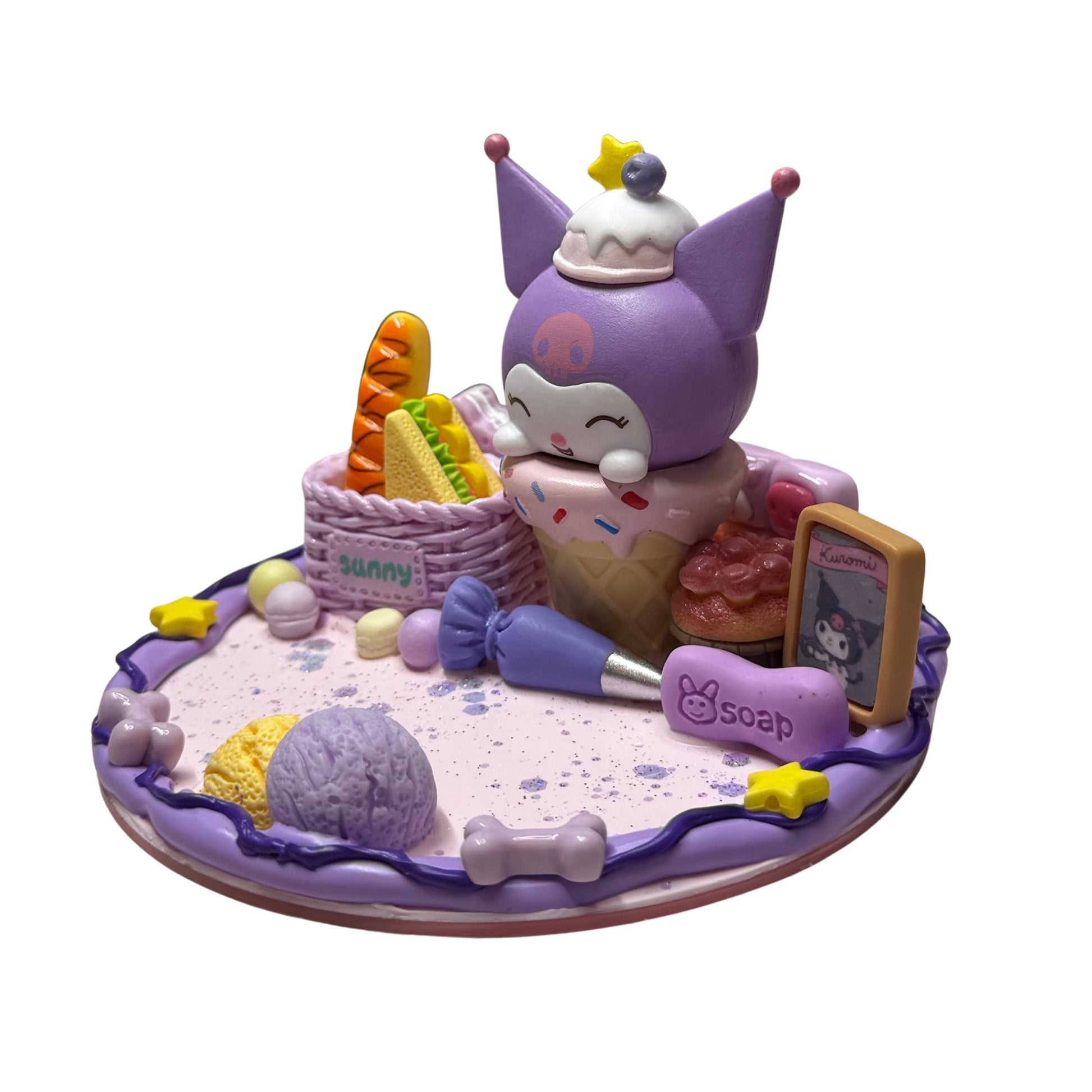 Kuromi Ice Cream Decoden Phone Stand
