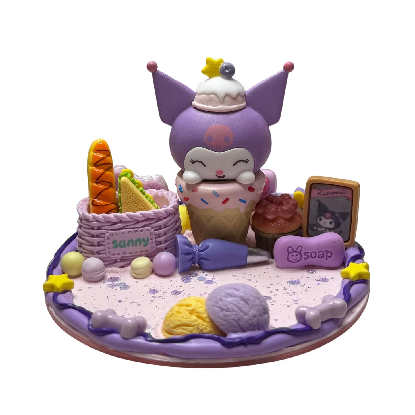 Kuromi Ice Cream Decoden Phone Stand