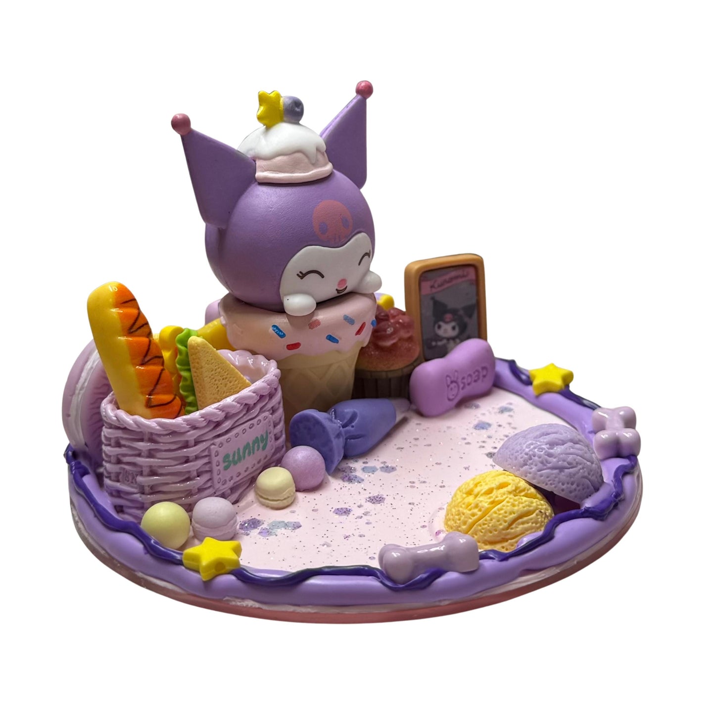 Kuromi Ice Cream Decoden Phone Stand