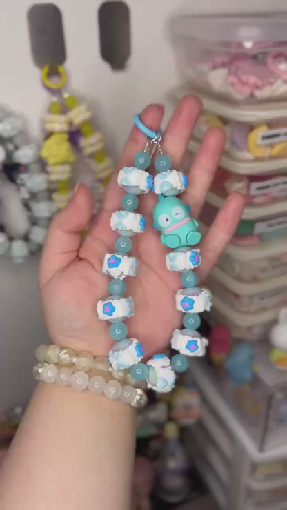Hangyodon Phone Strap | Phone Chain | Keychain | Sanrio Fishman | Wirstlet | Beaded Phone Strap | Beaded Phone Chain