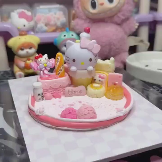 Hello Kitty Ice Cream Decoden Phone Stand