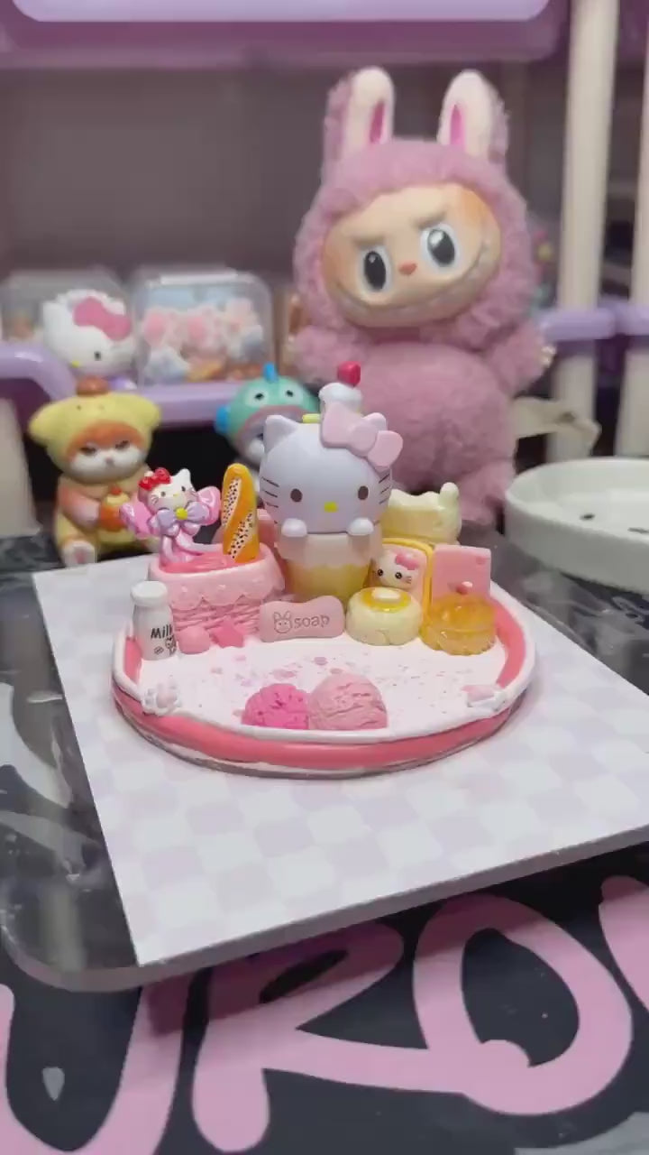 Hello Kitty Ice Cream Decoden Phone Stand