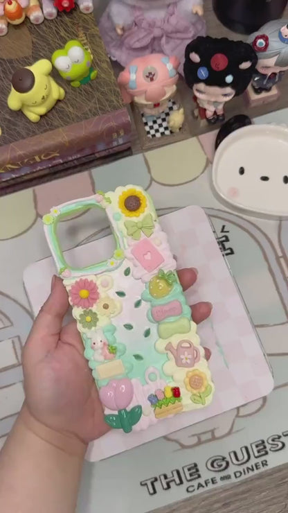 Wildflower Garden Decoden Phone Case (for any phone model iPhone/ Android case)