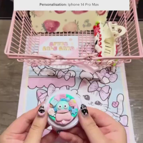 Custom Decoden Phone Case with Phone Holder (for any phone model)