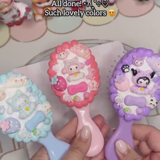 Sanrio Decoden Travel Hair Brush/ Comb