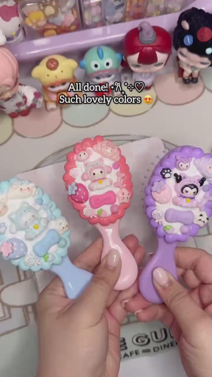 Sanrio Decoden Travel Hair Brush/ Comb