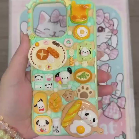 Pochacco Gourmet |  Decoden Phone Case | For any phone model iPhone/ Android