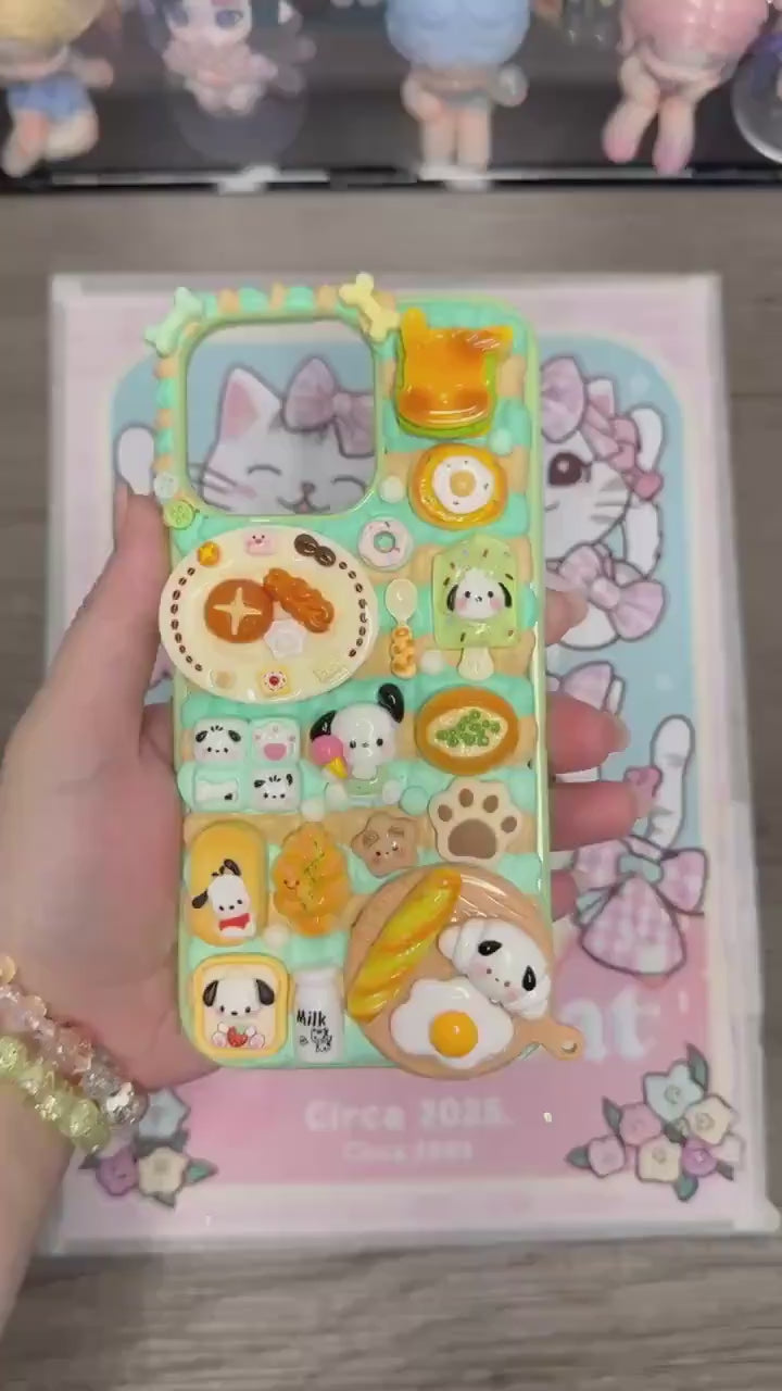Pochacco Gourmet |  Decoden Phone Case | For any phone model iPhone/ Android