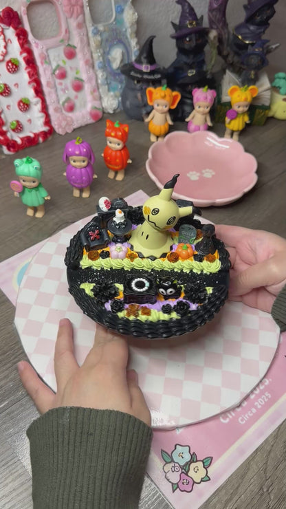 Mimikyu Halloween Phone Stand | iPad/ Tablet Stand | Spooky Pokémon Desk Decor | Cute Gothic Phone Holder | Halloween Pokémon Gift