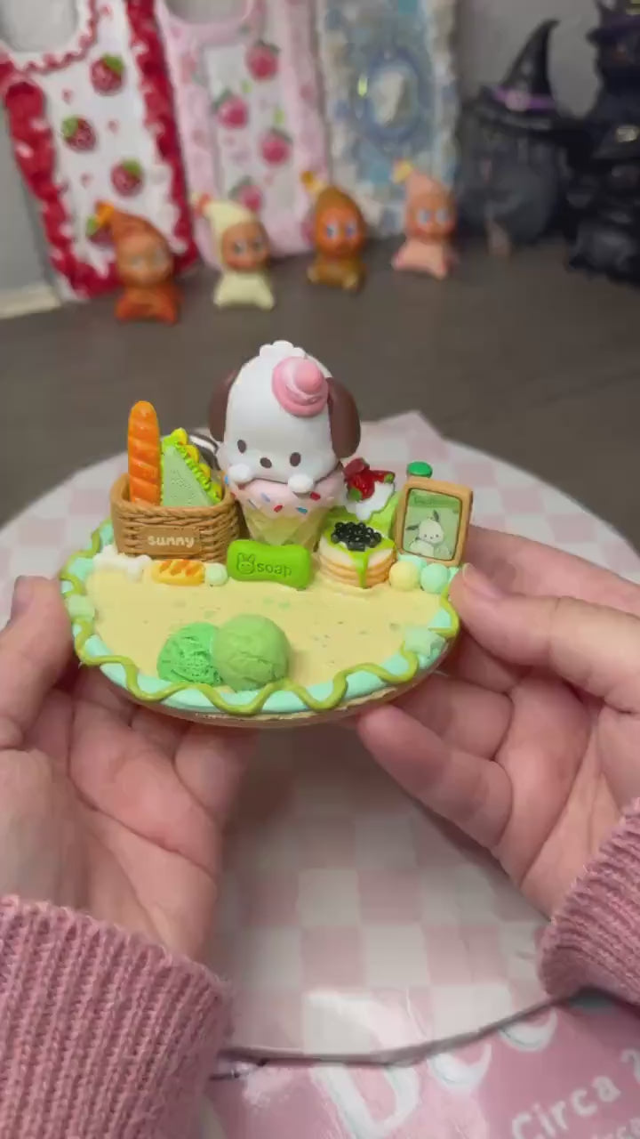 Pochacco Ice Cream Decoden Phone Stand